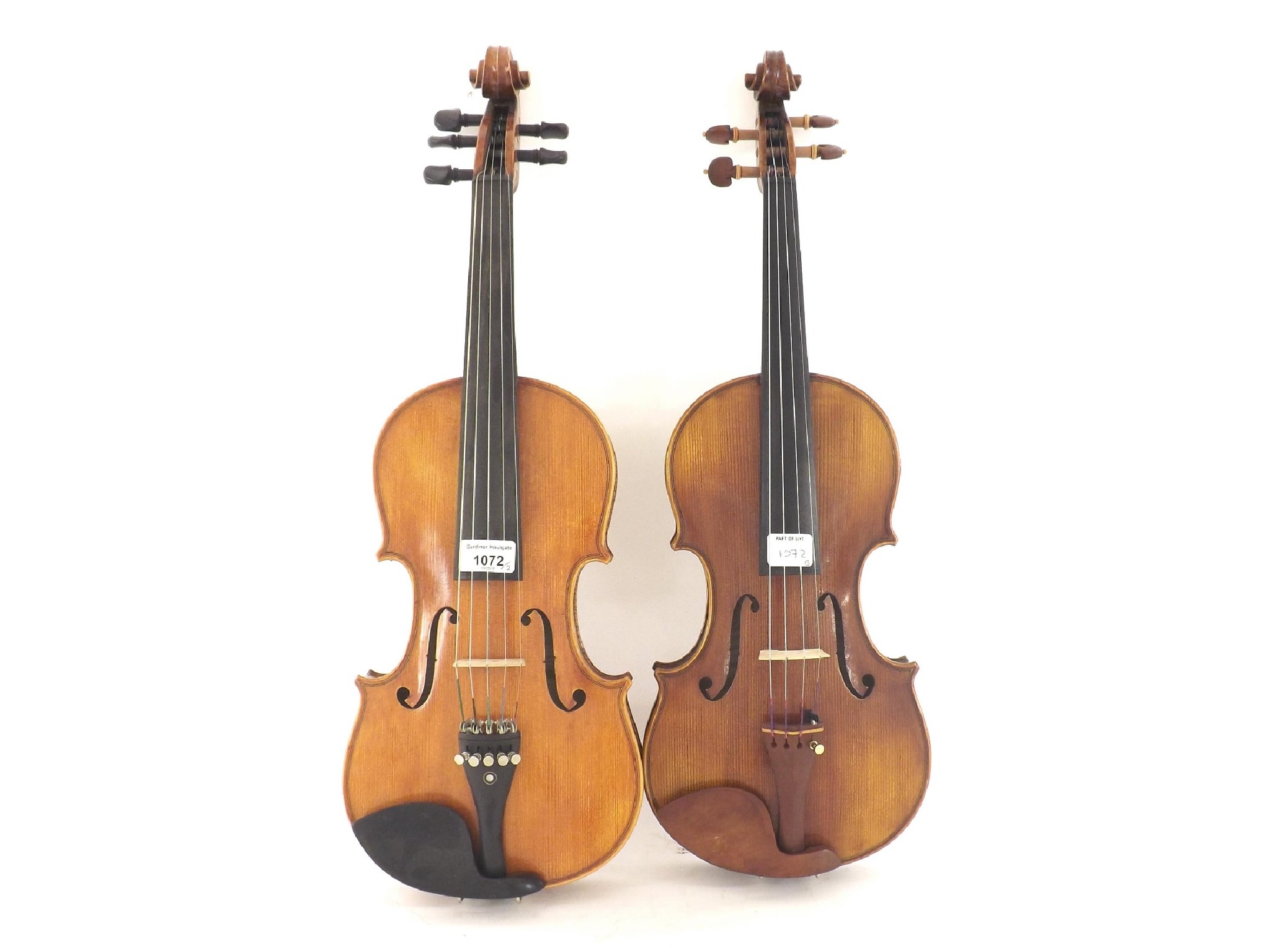 Appraisal: Contemporary Jay Haide style violin cm also another contemporary violin