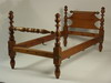 Appraisal: ROPE BED - th C turned post maple and pine