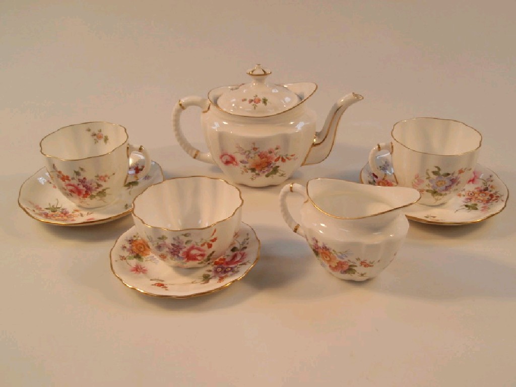 Appraisal: A Royal Crown Derby Early Morning tea set with Derby