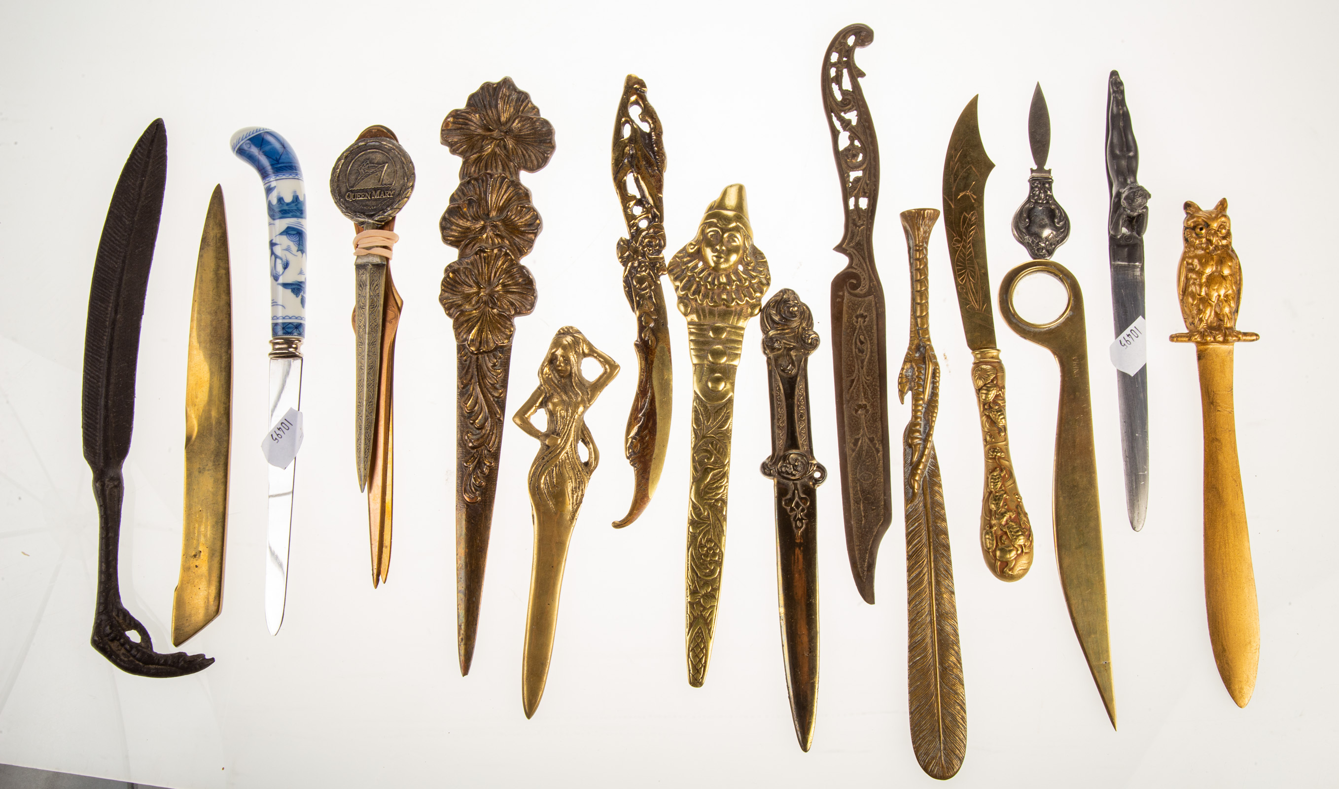 Appraisal: GROUP OF METAL LETTER OPENERS