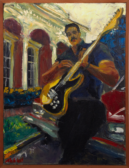 Appraisal: James Michalopoulos American New Orleans b Mem Shannon oil on