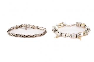 Appraisal: Collection of Sterling Silver Bracelets th century A collection of