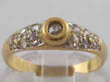 Appraisal: A yellow metal tests carat gold diamond ring