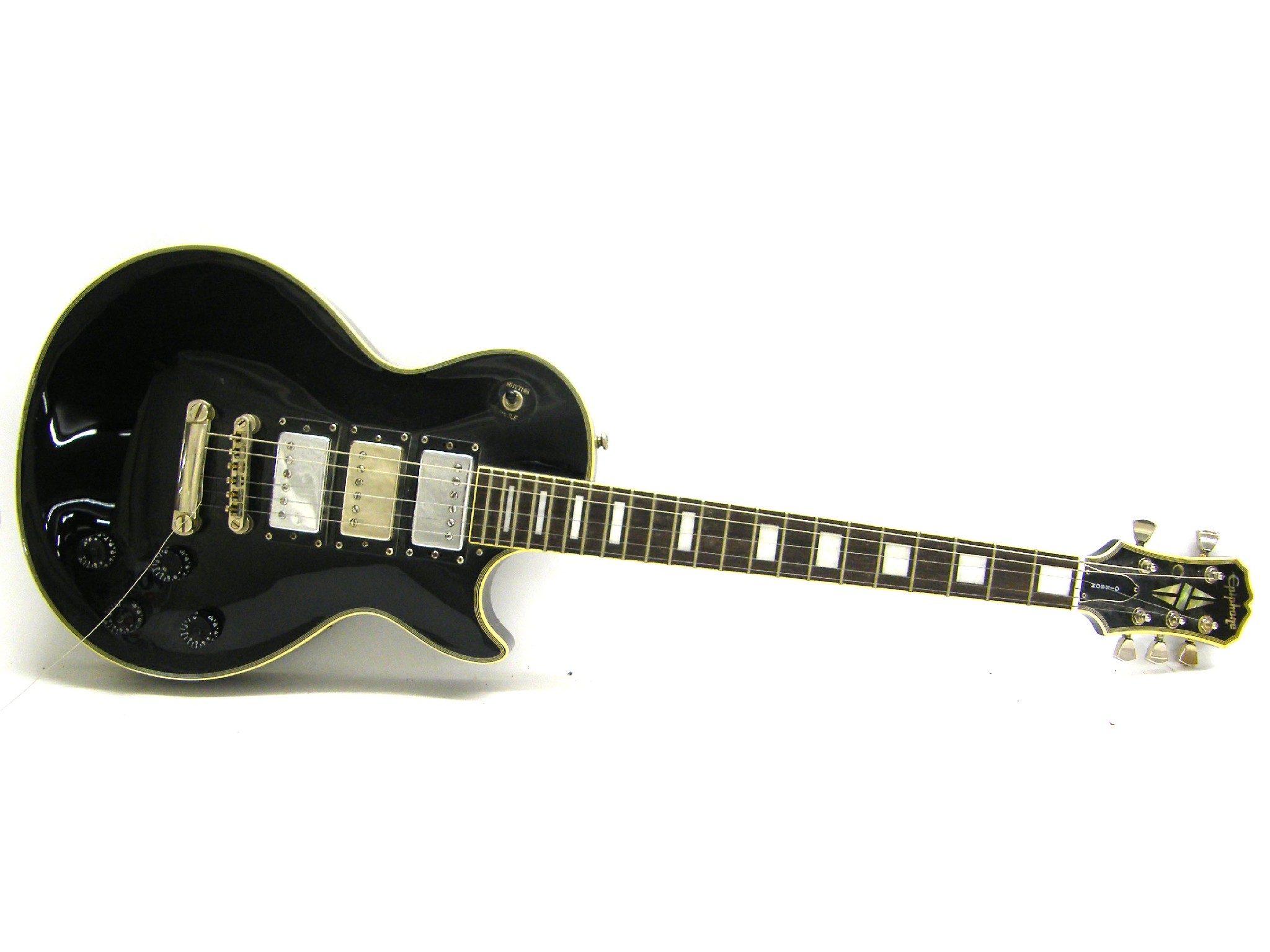 Appraisal: Epiphone Les Paul 'Black Beauty' electric guitar made in Korea