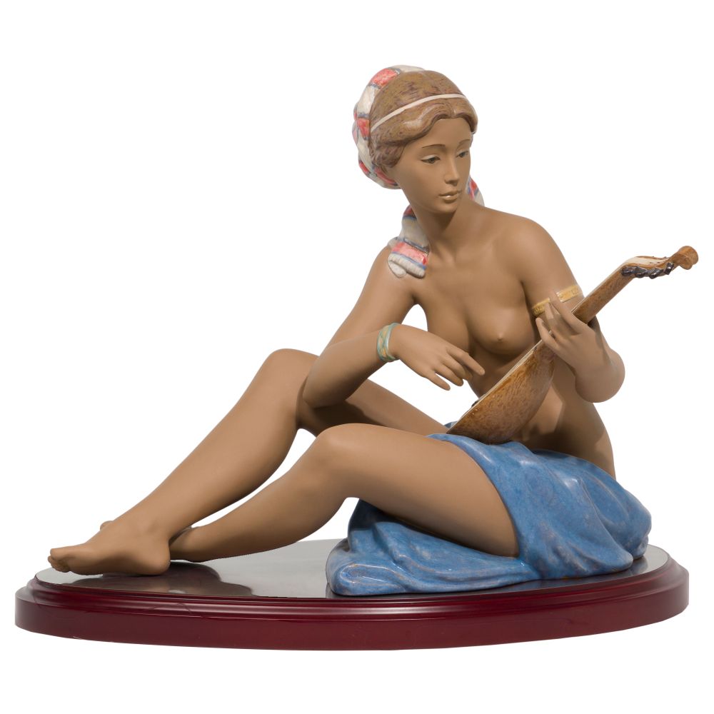 Appraisal: LLADRO SCHEHRAZADE FIGURINERetired gres finish signed by sculptor and artist