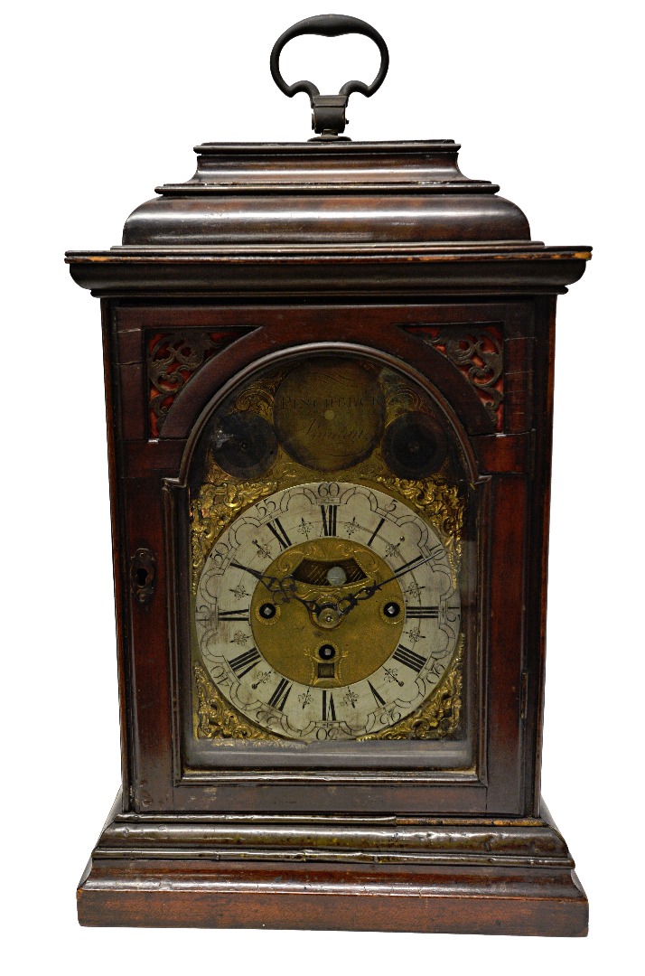 Appraisal: A mahogany cased mantel clock th century and later the