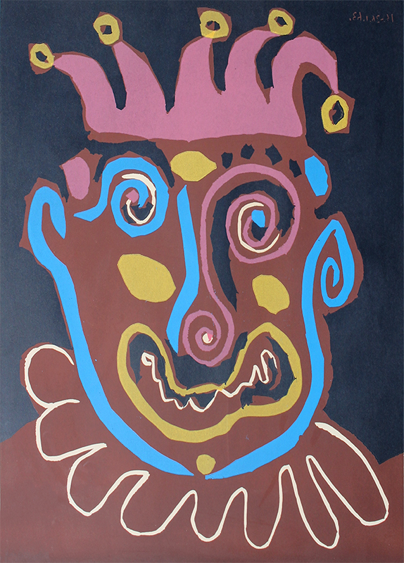 Appraisal: PICASSO Pablo Spanish - ''Le Roi Vieux'' Color Linocut sight