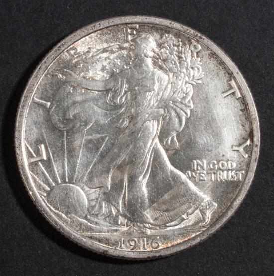 Appraisal: United States walking Liberty type silver half dollar MS- Estimate