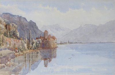 Appraisal: W van de Velde th Century Italianate coastal scene with