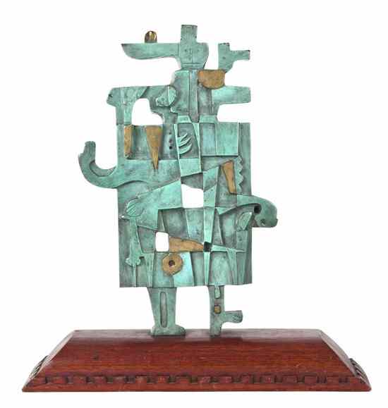 Appraisal: Carlos Merida Guatemalan th century Untitled bronze edition VI IX