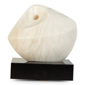 Appraisal: Gary Haven Smith American - Curvilinear Sculpture carved marble on