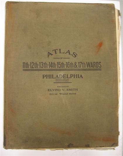 Appraisal: vols Philadelphia Property Atlases Elvino V Smith Pub Atlas of