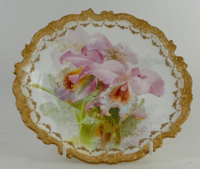 Appraisal: Royal Doulton Burslem plate hand painted with Orchids by David