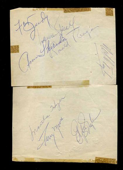 Appraisal: piece Autograph Material Coconut Grove The Ambassador Hotel stationary Signed