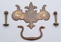 Appraisal: LOT OF ANTIQUE HARDWARE Lot consists of fifteen backplates three