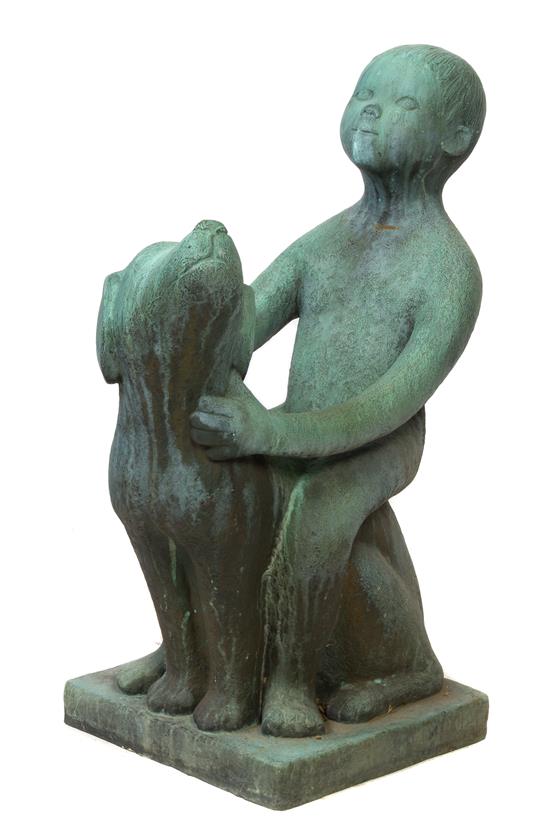 Appraisal: Sale Lot An American Bronze Garden Sculpture Sylvia Shaw Judson