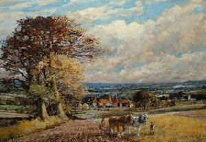 Appraisal: John Sutton b - 'Ploughing in the Weald of Kent