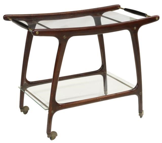 Appraisal: Italian mid-century modern service cart in the manner of Ico