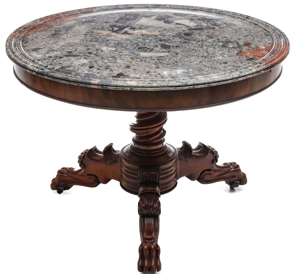 Appraisal: A FINE AND HANDSOME TH C LOUIS PHILIPPE CENTER TABLE