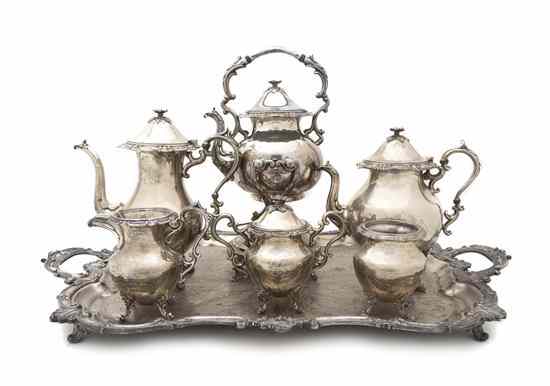 Appraisal: An American Silverplate Tea and Coffee Service likely Lawrence B