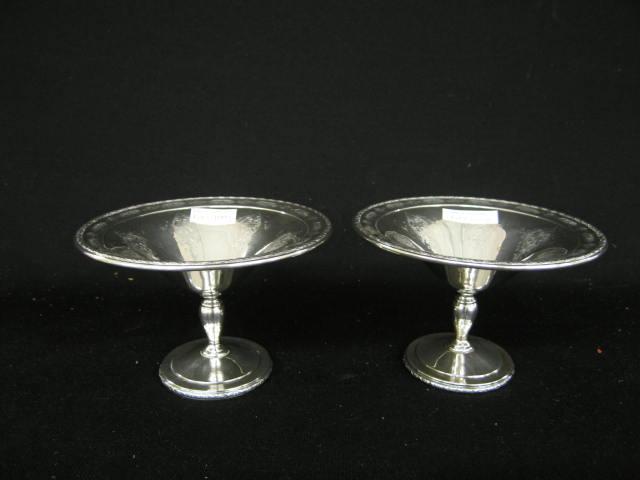 Appraisal: Pair of Towle Louis XIV Sterling Compotes tall diameter excellent