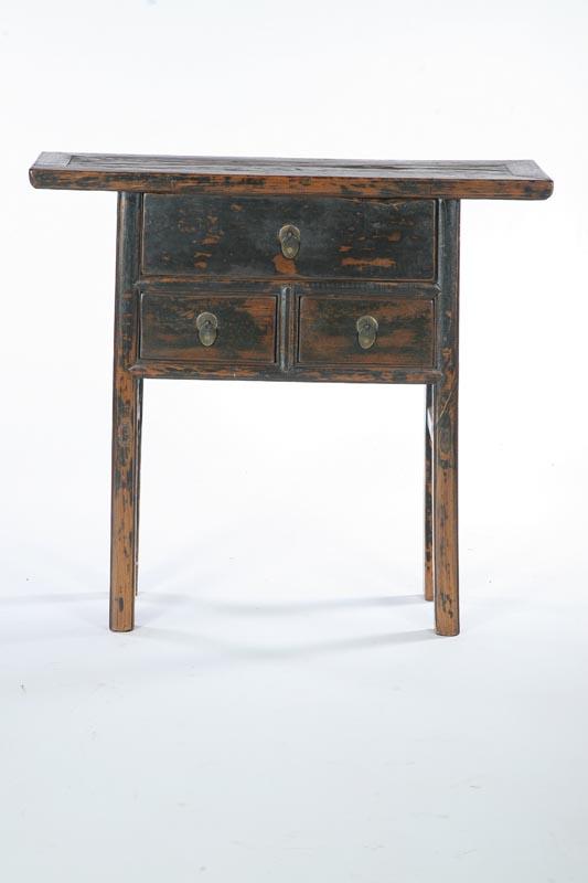 Appraisal: SIDE TABLE Chinese early th century elm Mortised construction with