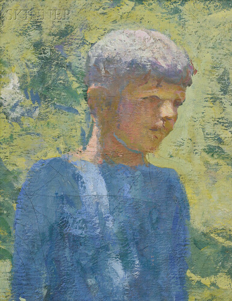 Appraisal: Frank Weston Benson American - Portrait Head of a Boy