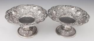 Appraisal: Good Pair of American Sterling Silver Fruit Stands Good Pair