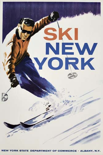 Appraisal: ANONYMOUS SKI NEW YORK x inches Mauer USA Condition B