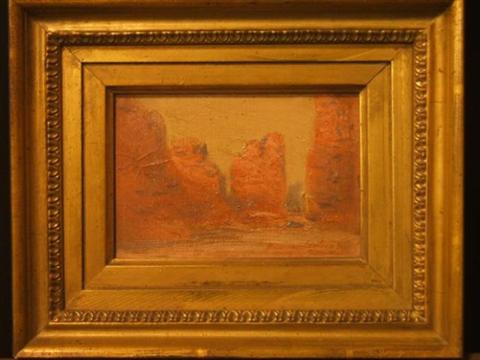 Appraisal: DAWSON-DAWSON WATSON AMERICAN - ROCKS NEW MEXICO Oil on canvas