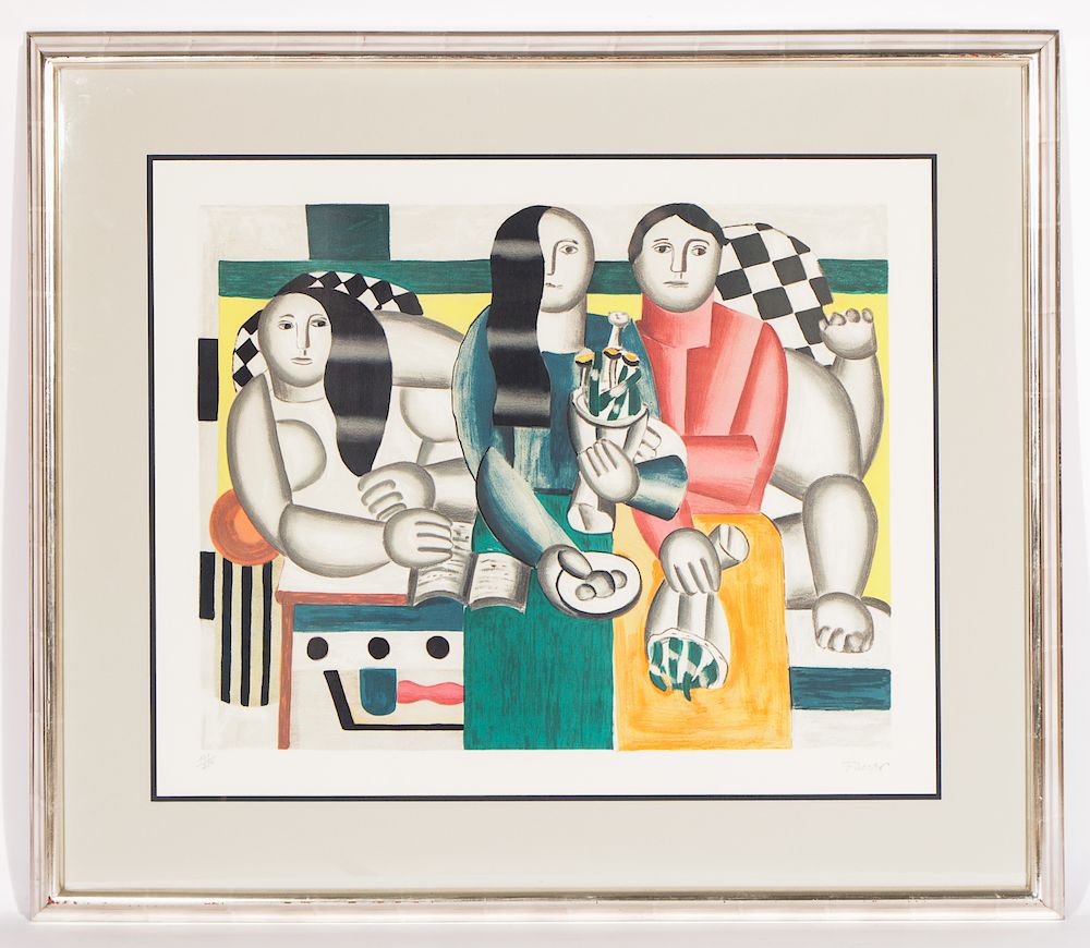 Appraisal: After Fernand Leger - Color Lithograph After Fernand Leger French