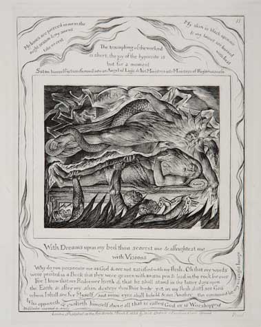 Appraisal: WILLIAM BLAKE With Dreams upon my Bed thou Scarest Me