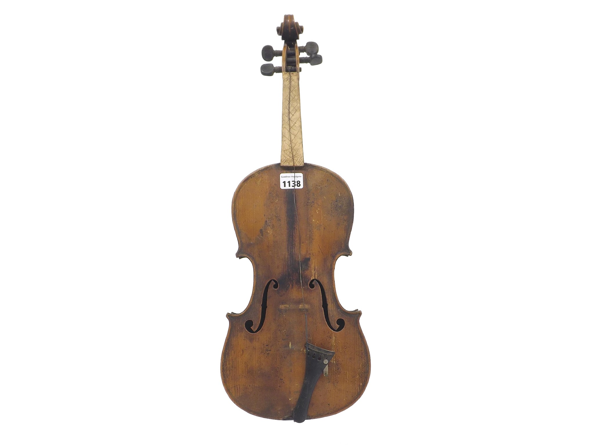 Appraisal: Late th century German Stradivari copy violin cm