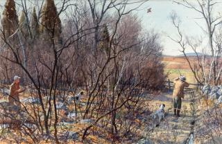 Appraisal: Aiden Lassell Ripley Woodcock Huntingsigned A Lassell Ripley lower leftwatercolor