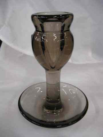 Appraisal: Art Glass Vase Art Moderne style smoke glass '' tall