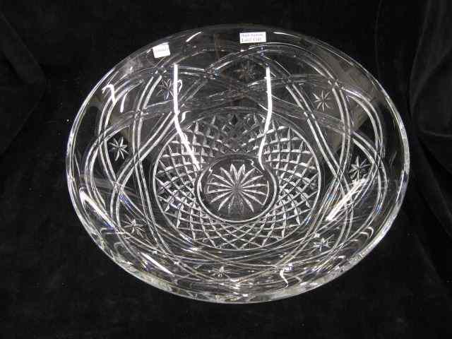 Appraisal: Waterford Cut Crystal Centerpiece Bowl '' diameter signed excellent