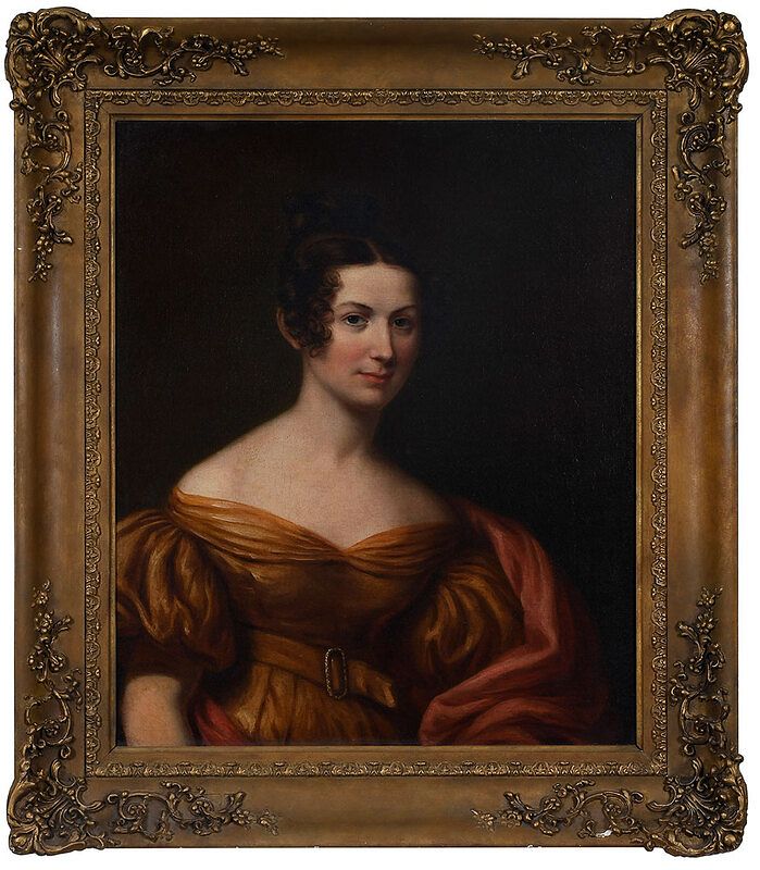 Appraisal: British School Portrait th century Portrait of a Woman in