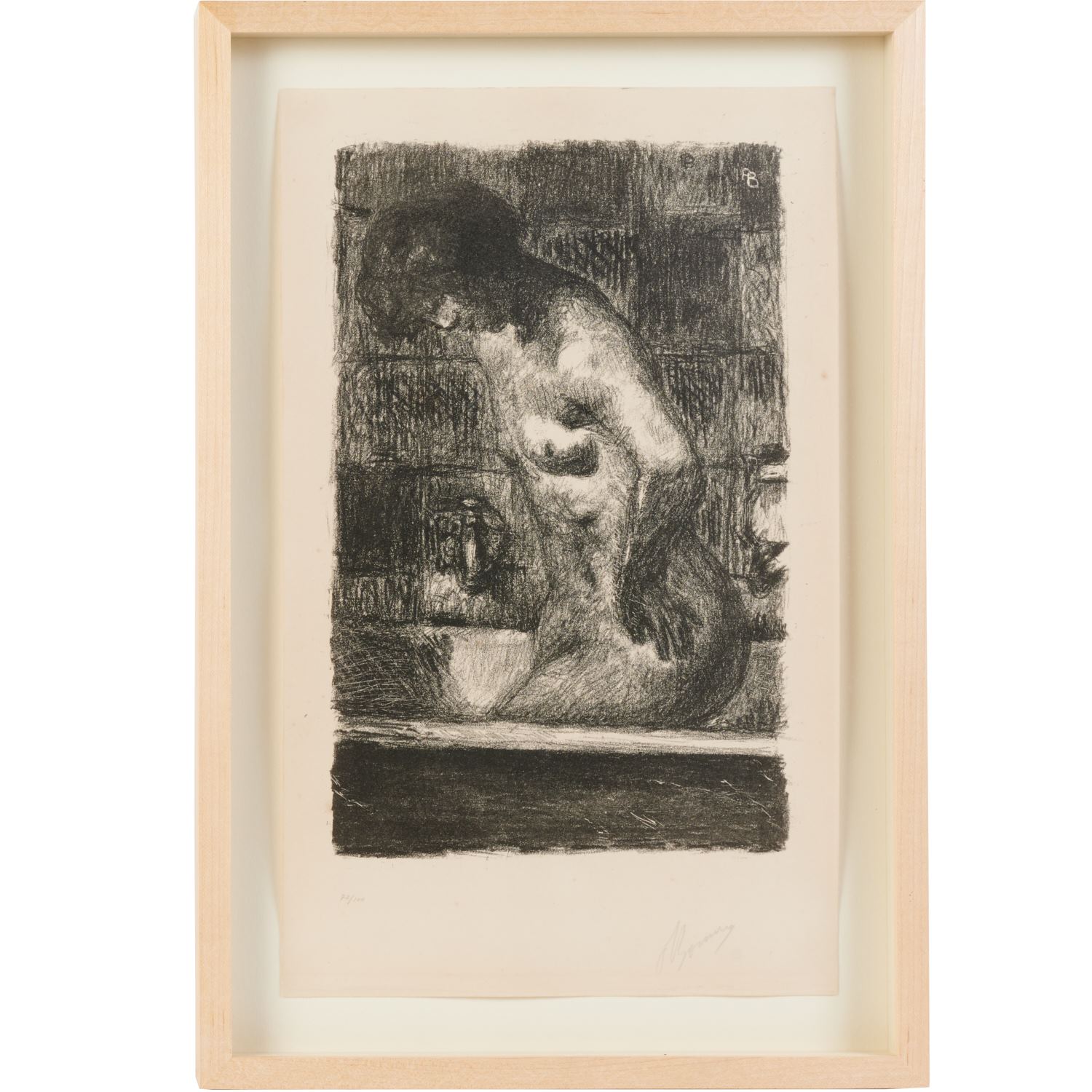 Appraisal: PIERRE BONNARD LITHOGRAPH Pierre Bonnard French - Femme Debout dans