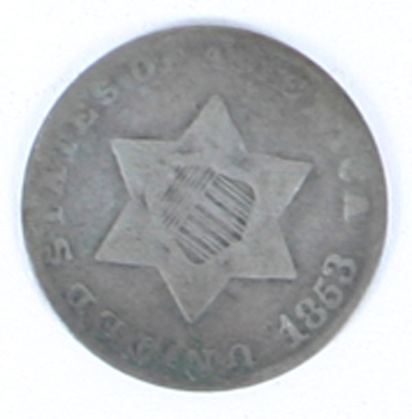 Appraisal: Six Silver Cent Pieces -