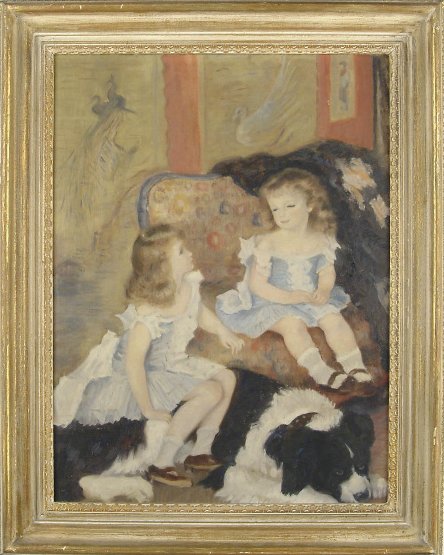 Appraisal: ATTRIBUTED TO ELMER LIVINGSTON MACRAE American - THE SISTERS Oil