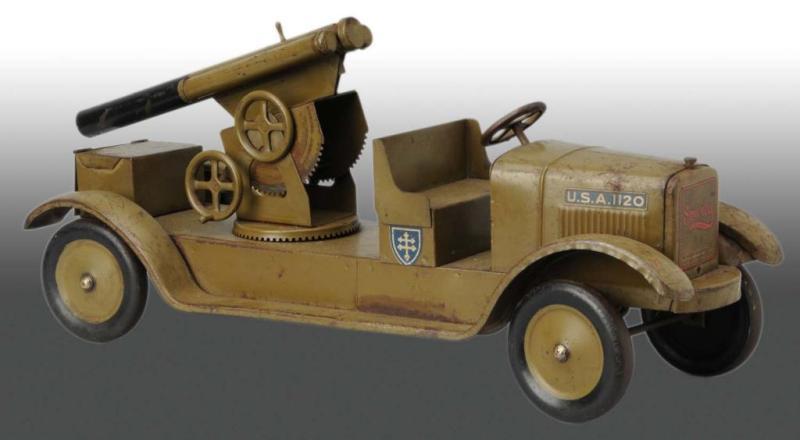 Appraisal: Pressed Steel Sunny Artillery Truck Toy Description Manufactured by Dayton