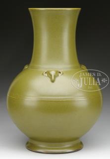 Appraisal: TEADUST GLAZED HU VASE th century China The vase made