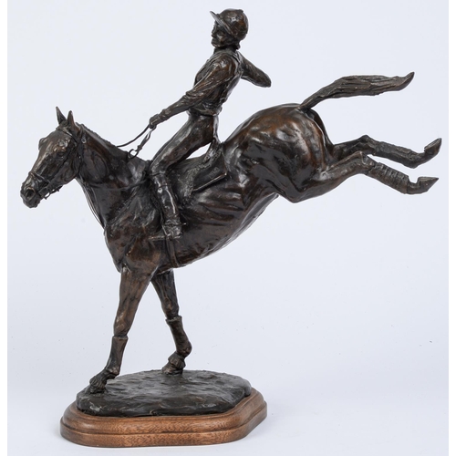 Appraisal: A bronze sculpture of the horse Regal Realm and Lucinda