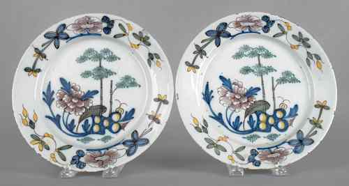 Appraisal: Pair of Delft plates th c dia