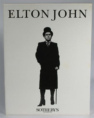 Appraisal: Elton John' Sotheby's boxed set of catalogues and seven other