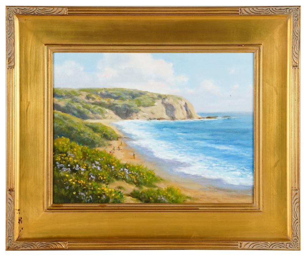 Appraisal: DAVID CHAPPLE B DANA POINT oil on board titled verso