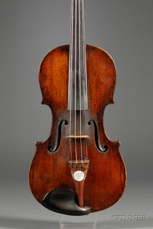 Appraisal: German Violin c labeled ANNO CARLO BERGONZI length of two-piece