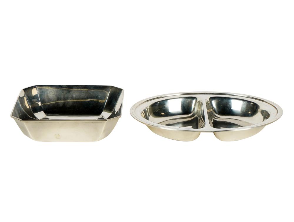 Appraisal: TWO TIFFANY CO STERLING SERVING DISHESeach - New York NY