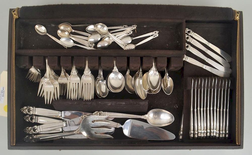 Appraisal: International Sterling Partial Flatware Service comprising six dinner forks sixteen