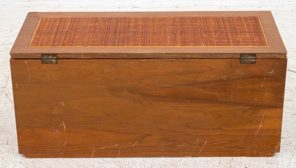 Appraisal: MID-CENTURY MODERN NELSON STYLE WALNUT CHEST American Mid-Century Modern Nelson